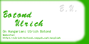 botond ulrich business card